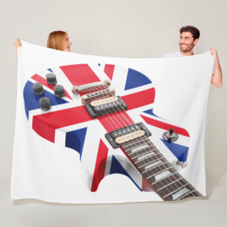 BRITISH ARE COMING GUITAR FLEECE BLANKET