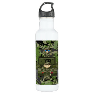 British Army Soldiers and Tank 710 Ml Water Bottle