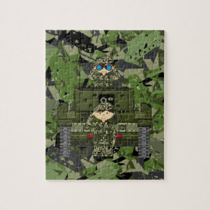 British Army Soldiers and Tank Jigsaw Puzzle