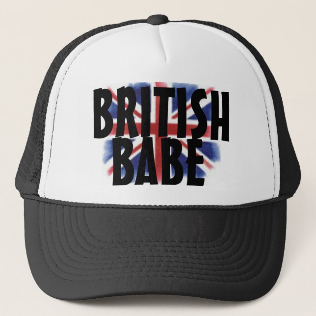 British Babe Snapback Trucker Hat (Front)