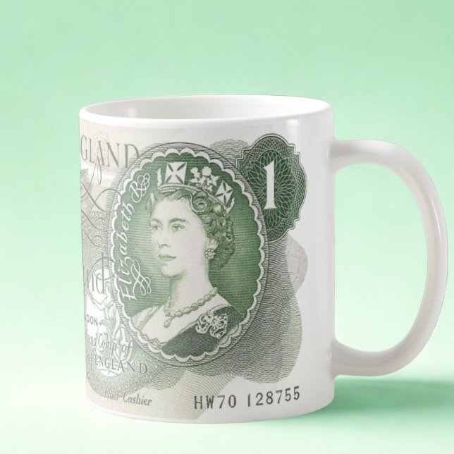 British Bank Note Mug – 1970 One Pound Note on Mug (Creator Uploaded)