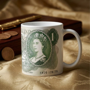 British Bank Note Mug – 1970 One Pound Note on Mug