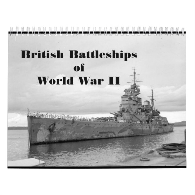 British Battleships of World War II Calendar (Cover)
