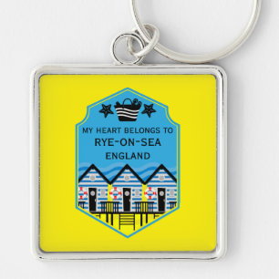 British Beach Hut Gifts And Decor Key Ring