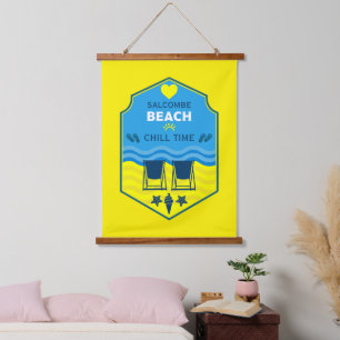 British Beach-Themed Gift Hanging Tapestry