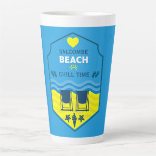 British Beach-Themed Gift  Latte Mug
