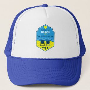 British Beach-Themed Gift Trucker Hat