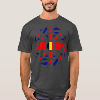 British Belgian Multinational Patriot Flag Series T-Shirt