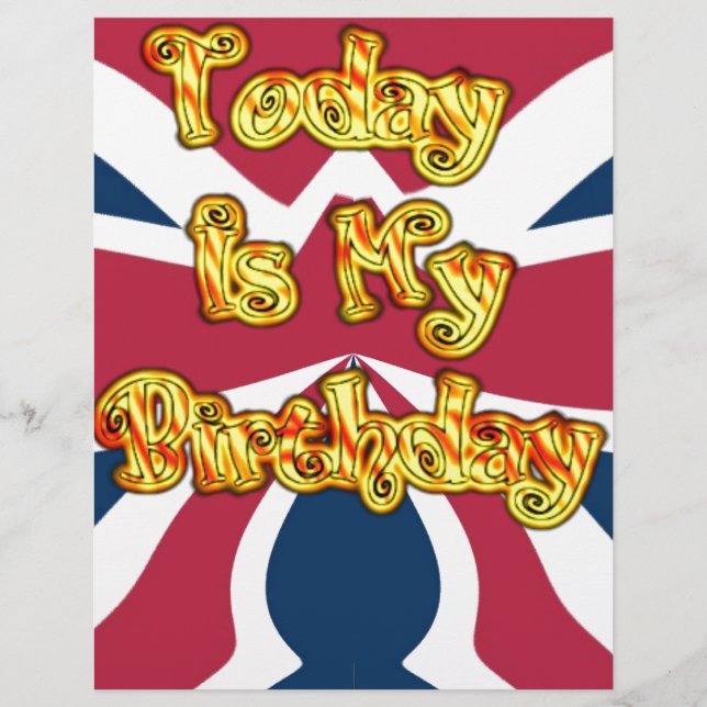British Birthday Gifts Art Print (Front)