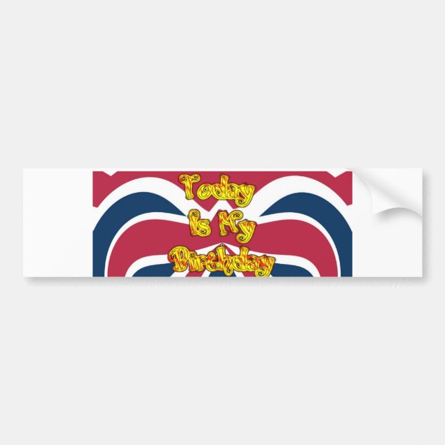 British Birthday Gifts Art Print Bumper Sticker (Front)