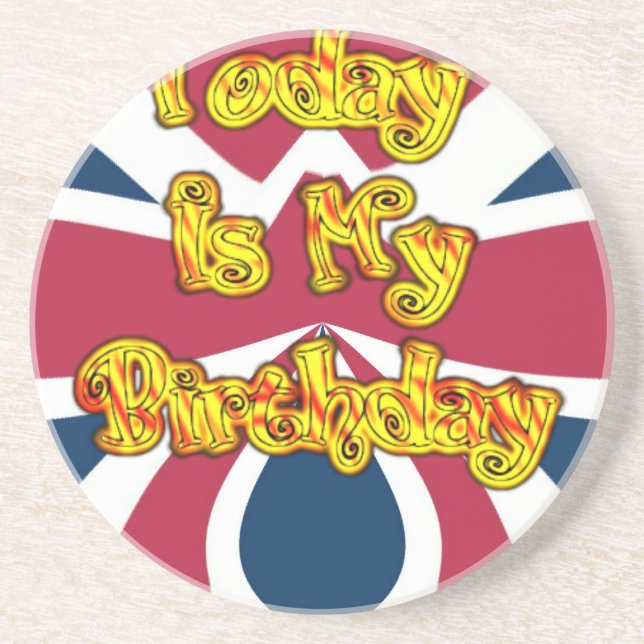 British Birthday Gifts Art Print Coaster (Front)