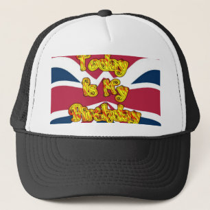 British Birthday Gifts Art Print Customise Product Trucker Hat