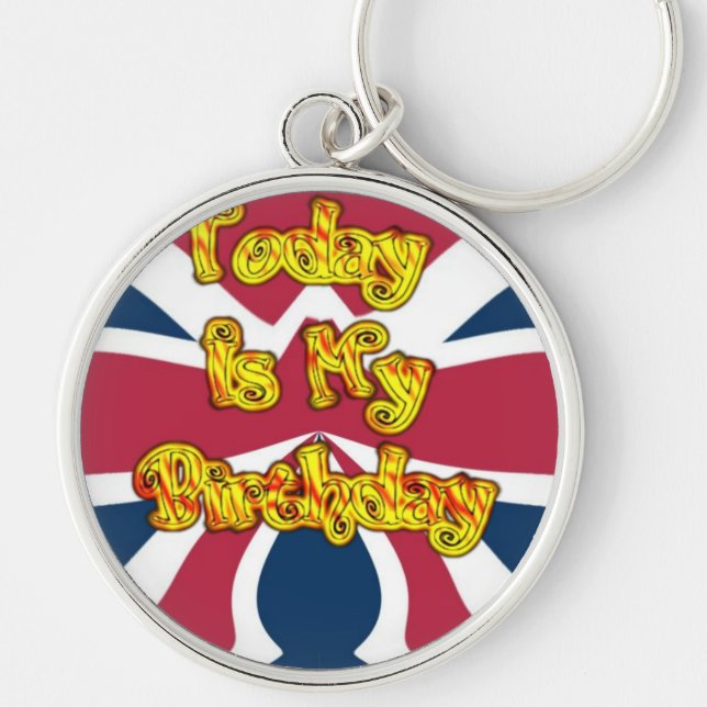 British Birthday Gifts Art Print Key Ring (Front)
