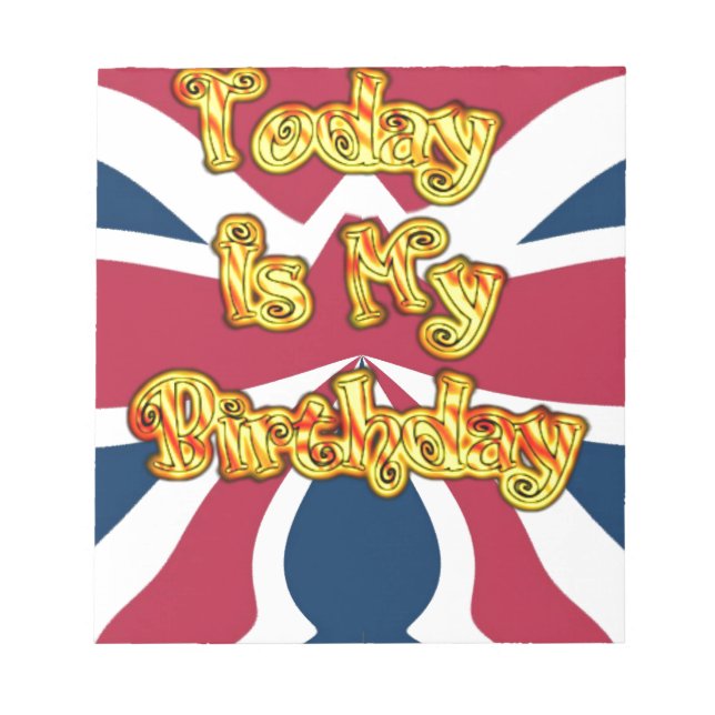 British Birthday Gifts Art Print Notepad (Front)