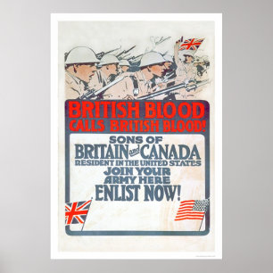 British Blood calls British Blood! (US02107) Poster