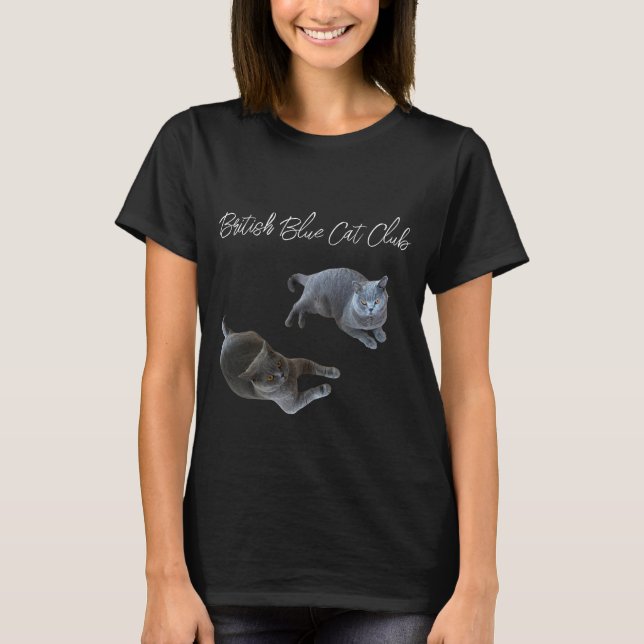 British Blue Cat Club T-Shirt (Front)