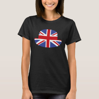 British Bowler Hat England London Mens British Fla T-Shirt