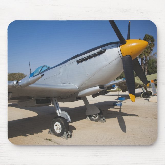 British-built Spitfire fighter Mouse Pad (Front)