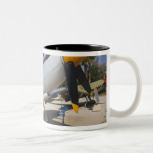 British-built Spitfire fighter Two-Tone Coffee Mug