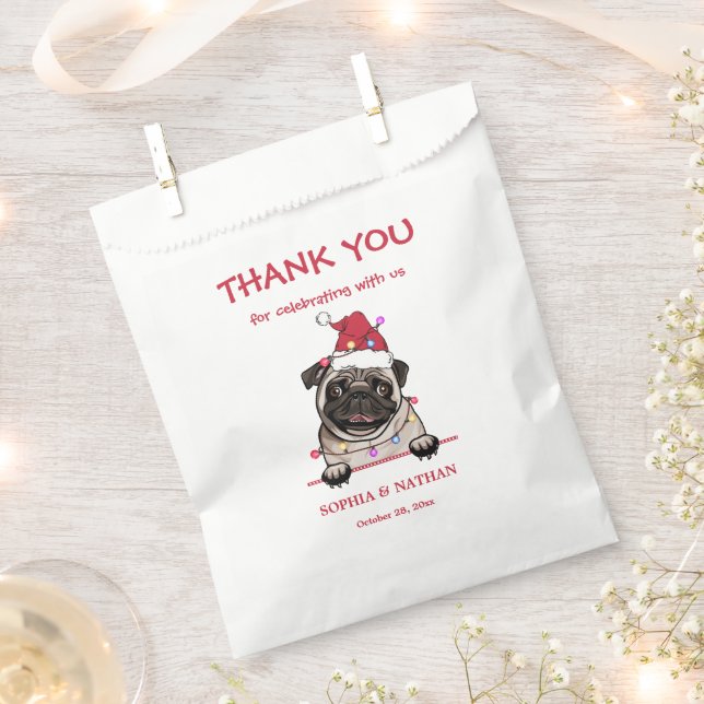 British Bull Dog Personalised Thank You Favour Bag (Clipped)