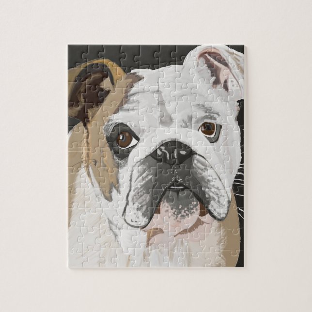 British Bulldog Jigsaw Puzzle (Vertical)