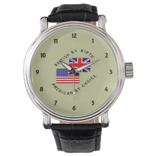 British by Birth American by Choice Black Text  Watch