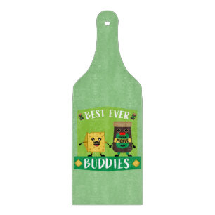 British Cheddar Cheese And Pickle lovers Cutting Board