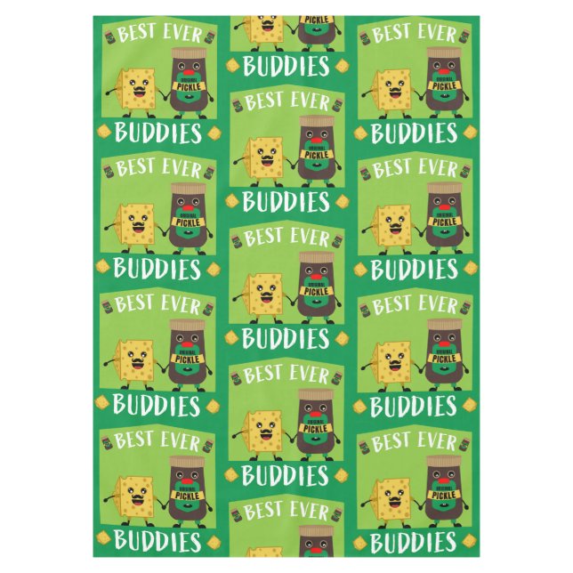 British Cheddar Cheese And Pickle lovers  Tablecloth (Front)