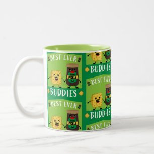 British Cheddar Cheese And Pickle lovers  Two-Tone Coffee Mug