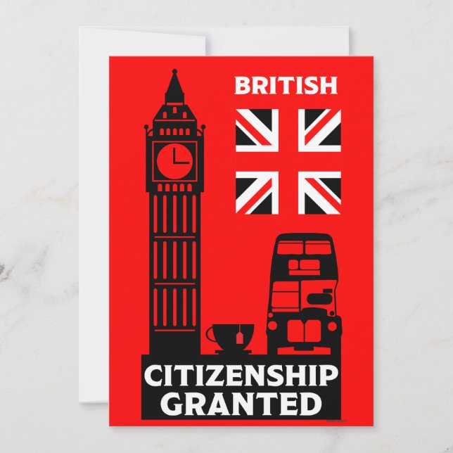 British Citizenship Gifts Holiday Card (Front)