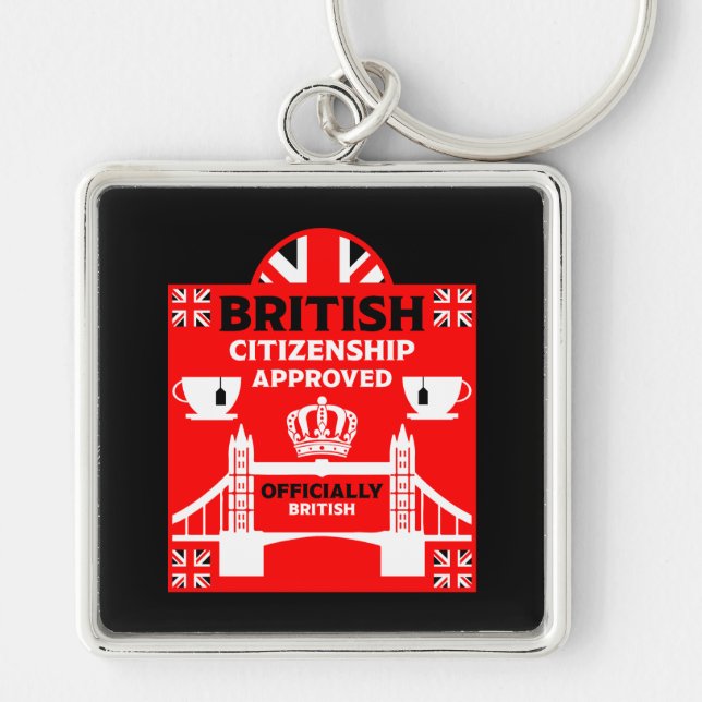 British Citizenship Gifts Key Ring (Front)