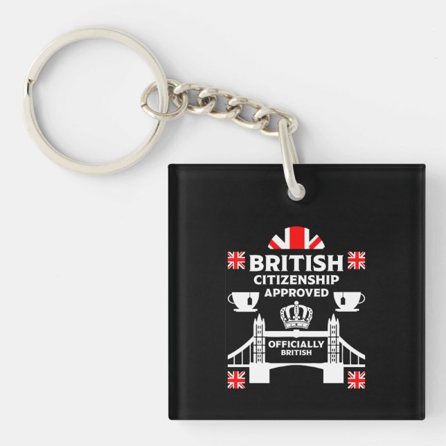 British Citizenship Gifts Key Ring (Front)