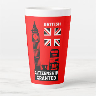 British Citizenship Gifts Latte Mug