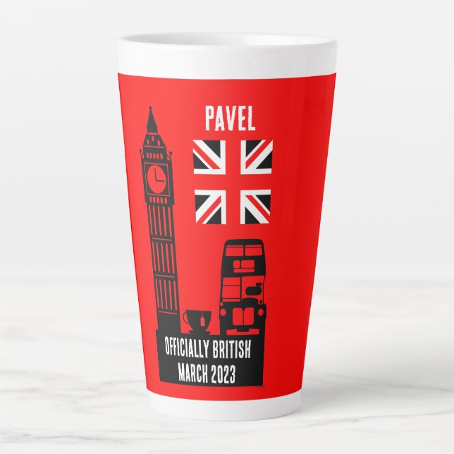 British Citizenship Gifts Latte Mug (Front)