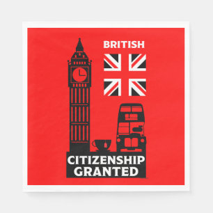 British Citizenship Gifts Napkin