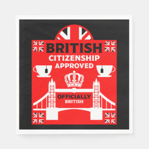 British Citizenship Gifts Napkin