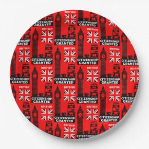 British Citizenship Gifts Paper Plate