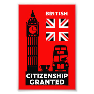 British Citizenship Gifts Photo Print