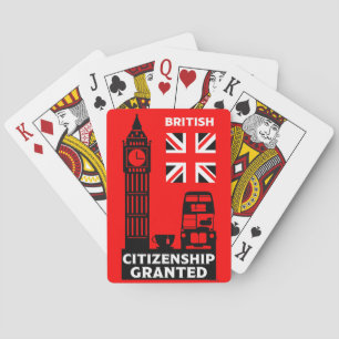 British Citizenship Gifts Playing Cards