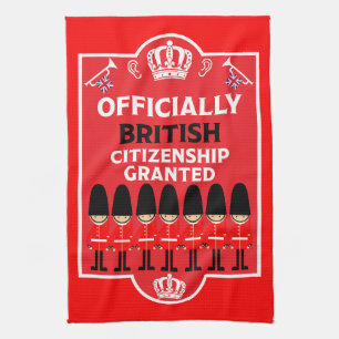 British Citizenship Gifts Tea Towel