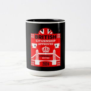 British Citizenship Gifts Two-Tone Coffee Mug