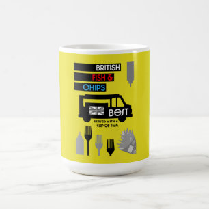 British Classic Fish And Chips  Coffee Mug