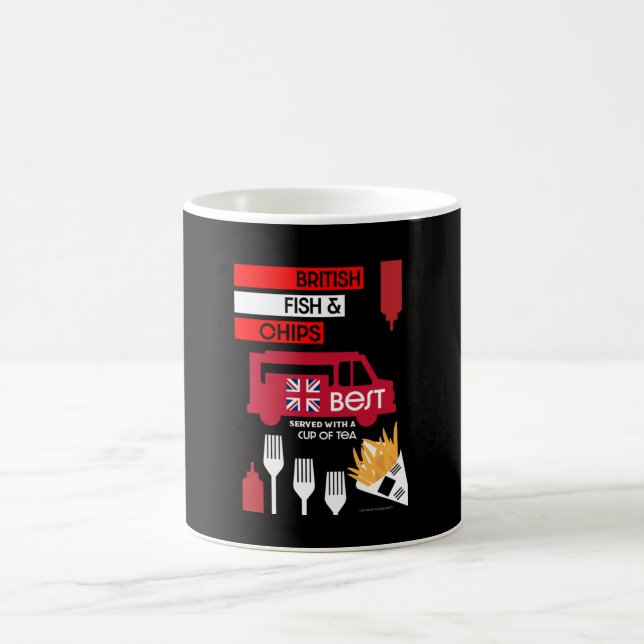 British Classic Fish And Chips    Coffee Mug (Center)