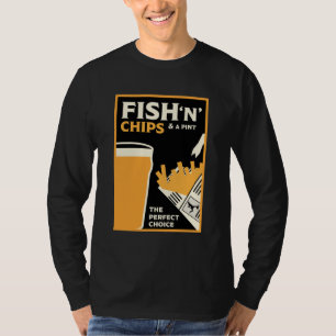 British Classic Fish And Chips       T-Shirt