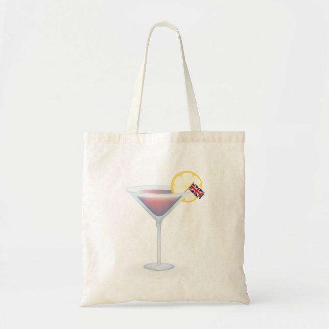 British Cocktail Vacation Tote Bag (Front)