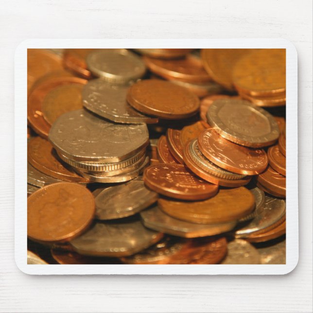 British Coin Money Mouse Pad (Front)