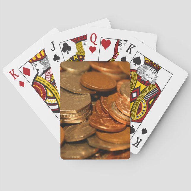 British Coin Money Playing Cards (Back)