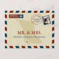 British Columbia Airmail | Wedding Thank You