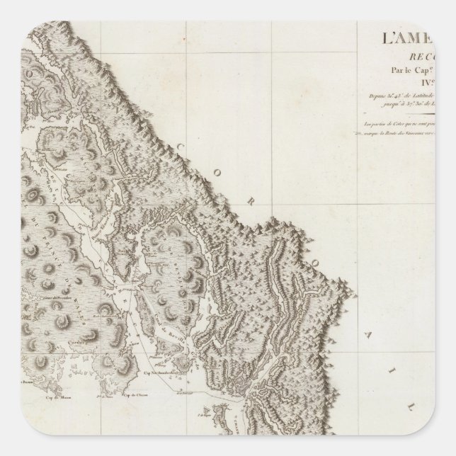 British Columbia Alaska Square Sticker (Front)