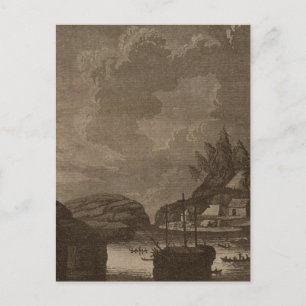 British Columbia battle with cannons Postcard
